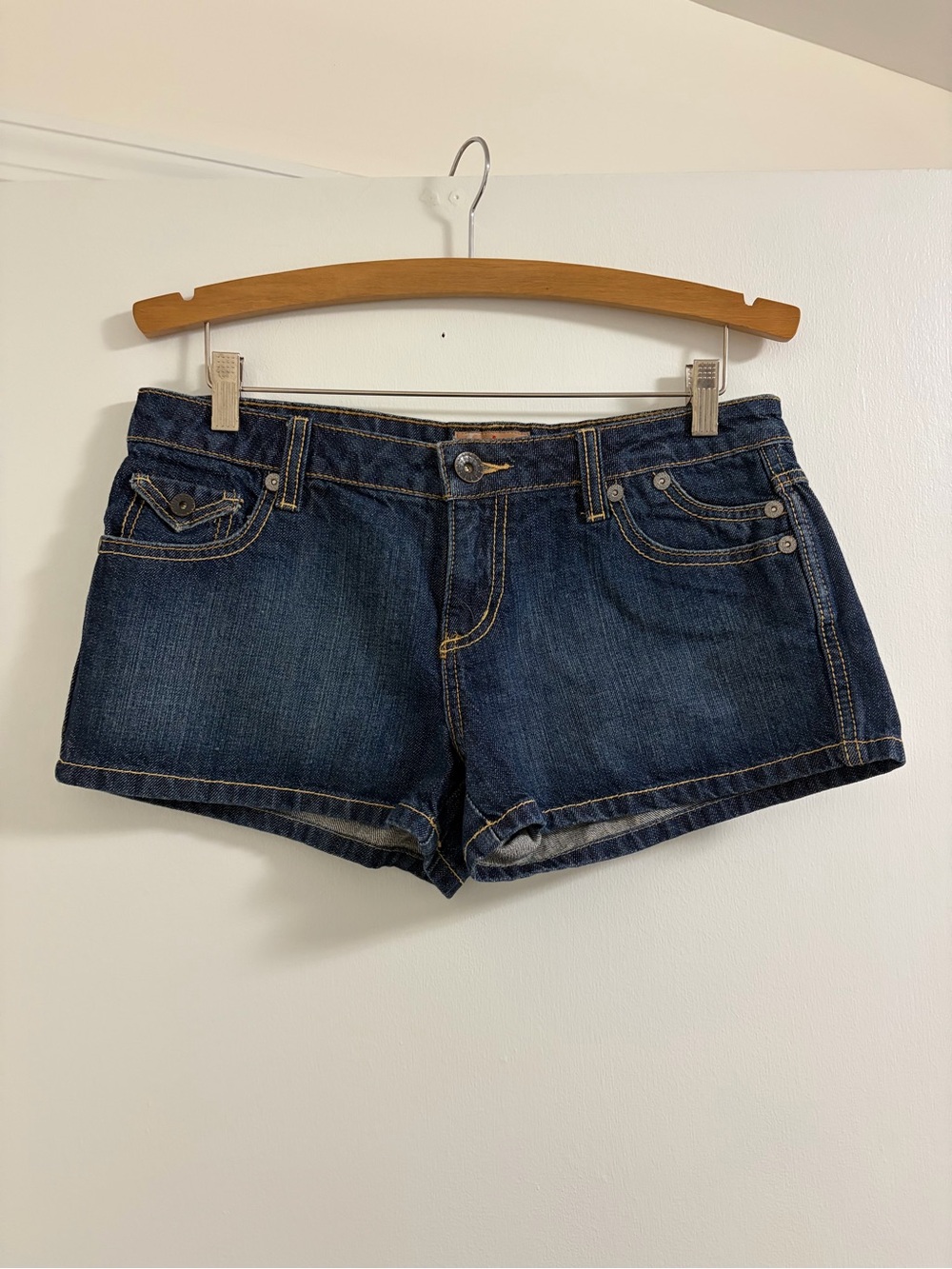No Boundaries Dark Blue Denim Jean Shorts